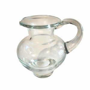 Clear Glass Round Mini 5” Pitcher Oil Dressings
